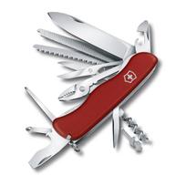 VICTORINOX Work Champ Red Swiss Army Knife Multifunctional Knife Outdoor 111mm raudona