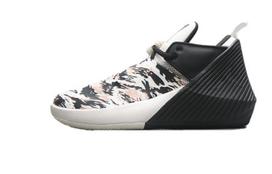 Jordan Why Not Zer0.1 Cushioning, Wear Resistant Mid top Children's Basketball Shoes Black White Teenagers AO9744-003 36.5