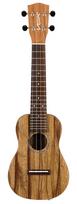 VOX Soprano Made in Geared Carry Bag Black Limba Ukulele, Japan, Built-in Preamp, Tuners, Included, VUP-33-SBL