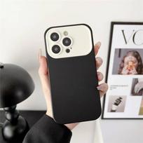 Madingas kontrastingų spalvų pilnos kameros apsaugos dėklas, skirtas Iphone 13 11 12 14 Pro Max Plus, matinis minkštas silikoninis smūgiams atsparus galinis dangtelis For iPhone 13