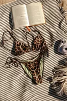 VAYU Bikini VAHINI V-formos bikinio apatinė dalis - Leopardinė