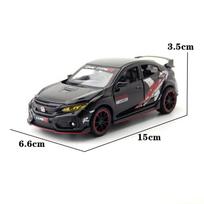 1/32 HONDA CIVIC TYPE-R Alloy Car Model Diecasts & Toy Vehicles Metal Sports Car Model Sound and Light Collection Childrens Gift juoda
