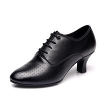 Women Genuine Leather Jazz Dance Shoes Latin Salsa Ballroom Shoes Soft Breath Woman Practice Dancing Shoes Ladies Sneaker 34