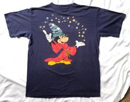 Walt Disney Mickey Mouse Fantasia Shirt Size S-5XL Sorcerer Movie 90s Reprint L