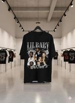 Lil Baby Inspired Rap Hip Hop Graphic Black T-Shirt Unisex - S356 S