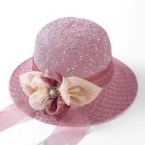 Hat Women's sunscreen sun hat New large brim bow Mother's day straw hat Travel sun hat