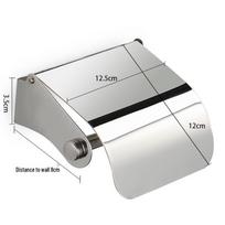 Stainless Steel Toilet Paper Holder with Phone Shelf, Punch-Free Installation for Home and Public Restrooms white