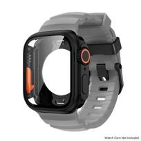 Silikoninis dirželis+Dėklas Pakeisti į Ultra Apple Watch Ultra 11 10 9 8 7 6 5 4 SE iWatch 46mm 49mm 45mm 44mm Ekrano apsauginės plėvelės 44mm series 6SE54