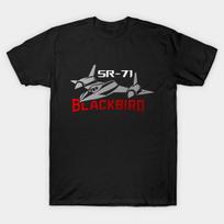 Men Black Print T-shirt Sr-71 Blackbird Stealth Jet Bold Graphic No-Cut Heat Transfer Print Cotton Tshirt XL juoda