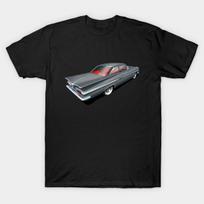 Men Black Print T-shirt 1959 Chevrolet Impala In Grecian Gray No-Cut Heat Transfer Print Cotton Tshirt M juoda