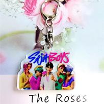 Anime Movie KPop HUNTR/X Rumi Mira Zoey Saja Boys Jinu Cosplay Keychain Acrylic Pendant Keyring Key Chain Bag Accessories Prop