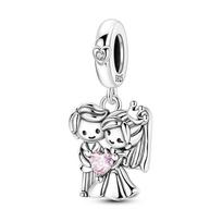 New Charm 925 Silver Glow Firefly Travel Airplane Cat Paw Dragon Bead Fit Bracelet Bangle Necklace DIY Jewelry