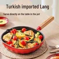 Chuidahuang Enamel Cast Iron Steak Frying Pan