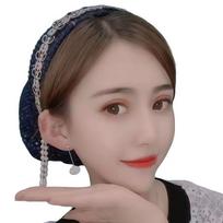 Custom High Quality Gead Turban Bonnet Women Muslim Sequin Fabric Breathable Eco-Friendly All Seasons Hijab Caps Free size juoda