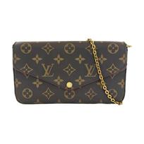 [Pre-Owned] Felicie Pochette Classic Monogram Coated Canvas And Leather Three-In-One Chain Bag - Very Good #HA73A1 ONE SIZE