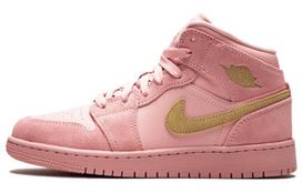 Air Jordan 1 Mid SE 'Coral Stardust'GS BQ6931-600 38.5