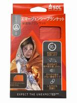 SOL Polyester Emergency Blanket Orange 1 person 12132 142×213cm oranžinė