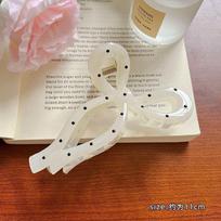 Korean Sweet Polka Dot Grab Clip Niche Personalized Hairpin High Sense Fashion Versatile Disc Hair Catch Shark Clip Headdress