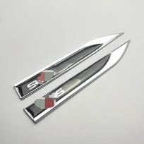 2pcs x Metal Side Fender Badge Emblem Sticker Decal