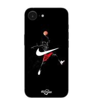 Maniacase Case For Iphone 16E nike jordan logo black background juoda