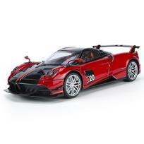 New 1/18 Pagani Huayra BC Alloy Sports Car Model Diecast Metal Racing Car Vehicle Model Sound and Light Simulation Kids Toy Gift raudona