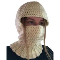 Balaclava Hat Horrid Skull Crochet Hat Cap for Women Men Cosplay Picture Props black