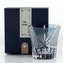 Japanese Edo Kiriko Crystal Whiskey Glass gray