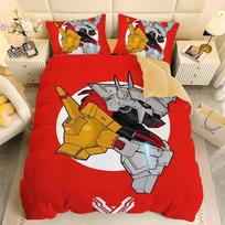 Gamer Digital-monsters Bedding Set Digimon Duvet Cover and Pillowcases Unfilled Single Double Bed Children Young Gift EU Single(135*200cm)3pcs