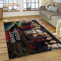 3D Latest The Vampire Diaries Damon Salvatore Rug Carpet for Living Room Bedroom Home Decor,Non-slip Decoration for Sofa Doormat 40x60cm( 15x23in )