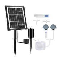 Solar Aerator For Pond Solar Aquarium Air Pump 3 Working Modes Waterproof Silent Oxygen Aerator With Pipe And Air Bubble Stone juoda
