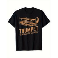 Jazz Trumpet GraphicTrumpet The Instrument for Smart People Design100 cotton Oneck short sleeve printed mens Tshirt S