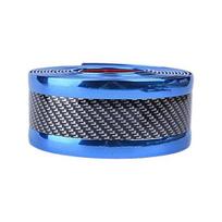 Panel Trim Sticker Wear-resistant Carbon Fiber Texture Strong Sticky Non-slip Scratch-resistant Protective Colorfast Car Outside Door Scuff Plate mėlyna