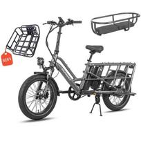 Fafrees FF20 CUV - Electric cargo bike - 250 W - 48 V - 24 Ah - Maximum speed 25 km/h - Grey - With rear luggage rack
