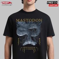 Mastodon Hushed and Grim Snake T-Shirt Heavy Metal Band Shirt Gift for Fans Unisex T-Shirt L