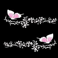 Cover Scratches Butterfly Vinyl Window Stickers Car Stickers Motorcycles Decor Decals For Cars White Pink