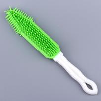 Pet Hair Remover Portable Fluff Cleaner for Carpet Clothes Furniture Sofa And Leather Car Seat Also Used As Dog Cat Bath Brush with Massage Effect žalia