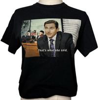 The office that's what she said tshirt Unisex T-Shirt L