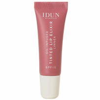 IDUN Minerals Oil-Infused Tinted Lip Elixir Atspalvį suteikiantis lūpų aliejus SPF15 8ml Linnea