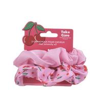 Hair Scrunchy Plaukų gumytės Pink 2 vnt.