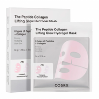 The Peptide Collagen Lifting Glow Hydrogel Mask Gelinė veido kaukė 3 vnt.