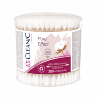 Cleanic Pure Effect Cotton Buds Kosmetiniai vatos krapštukai 200 vnt.