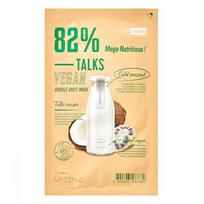 Talks Vegan Squeeze Sheet Mask Lakštinė veido kaukė Mega Nutritious