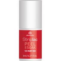 Alessandro Striplac Peel Or Soak Nagų lakas 8ml 123 Ruby Red
