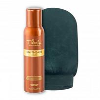 Sun Makeup On-the-Go Dark (DHA 6%) Tanning Spray + Mitt Purškiamas savaiminis įdegis su pirštine