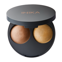 Inika Organic Baked Contour Duo Kompaktinė kontūravimo priemonė Almond