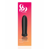 Rechargeable Wonder Bullet Vibrator Pakraunamas kulkos vibratorius Black