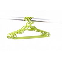 HomelyWorld WDO29 Mažų plastikinių pakabų rinkinys 29 cm 10 vnt. Žalia