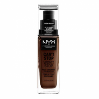 NYX Professional Makeup Can't Stop Won't Stop Full Coverage Foundation Makiažo pagrindas 30ml 22.5 Warm Walnut