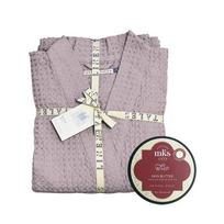Dovanų rinkinys Linen Tales Lininis chalatas + MKS eco Kūno sviestas L-XL