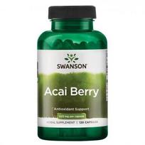SWANSON Acai Berry Antioxidant Support 500mg Acai uogų ekstraktas 120 kapsulių